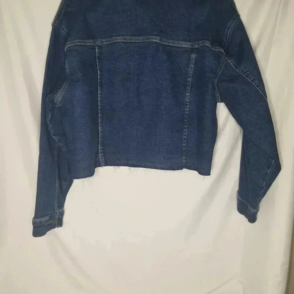NWOT Women's Blue Jean cropped Western, Rodeo, Biker Jacket XL - Picture 2 of 11